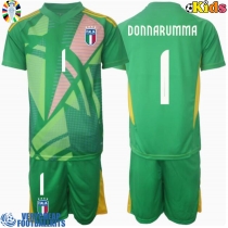Italy Gianluigi Donnarumma #1 Goalkeeper Replica Away Minikit Euro 2024 Short Sleeve (+ pants)